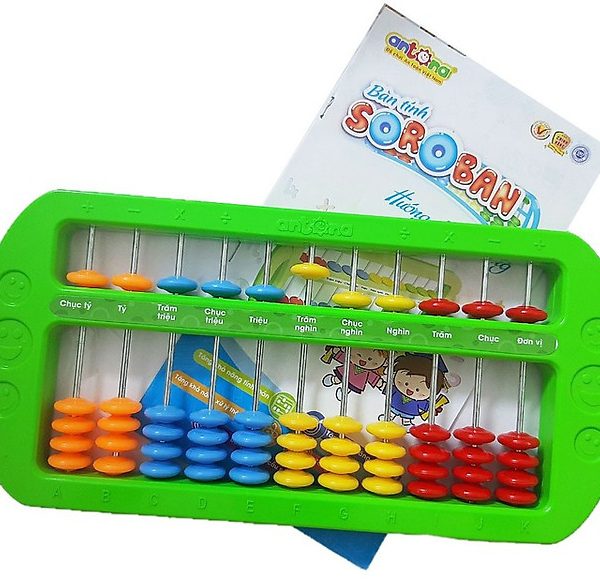 Bàn tính Soroban Antona là trợ thủ đắc lực giúp bé làm quen với các con số trước khi vào lớp 1. Sản phẩm hỗ trợ học đếm, nhận biết số lượng và rèn luyện kỹ năng tính toán cơ bản một cách hiệu quả.