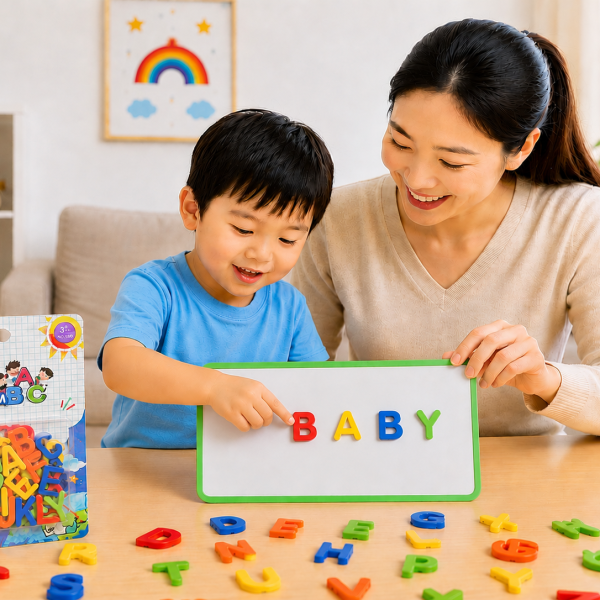 Vỉ chữ nam châm ABC Antona phiên bản chữ hoa là đồ chơi giáo dục giúp trẻ nhận biết chữ cái in hoa, hỗ trợ học ghép chữ và phát triển tư duy ngôn ngữ hiệu quả. Sản phẩm được làm từ nhựa nguyên sinh an toàn, phù hợp cho trẻ từ 3 tuổi trở lên.