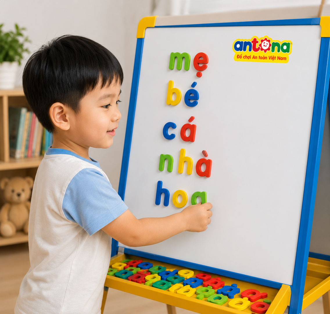 Vỉ chữ nam châm ABC Antona - Phiên bản chữ thường - Ảnh 2