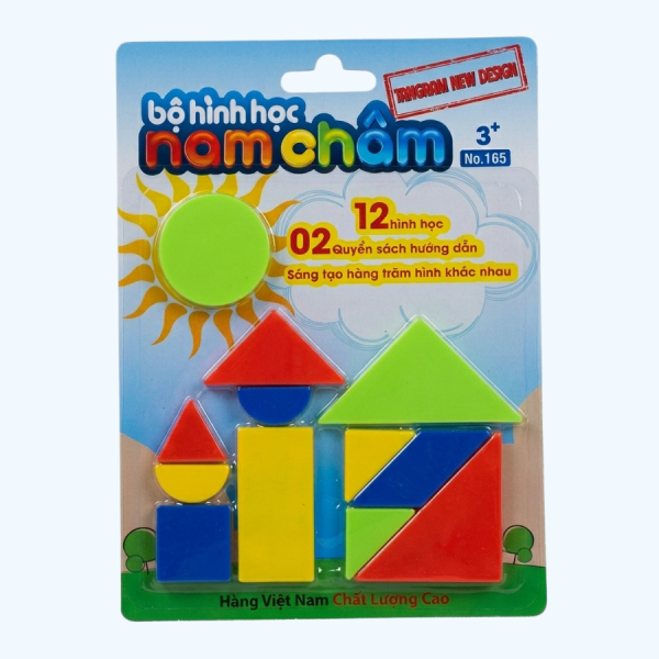 Vỉ hình học nam châm Antona giúp bé nhận biết các hình khối cơ bản thông qua phương pháp học mà chơi trực quan. Bộ hình nam châm nhiều màu sắc hỗ trợ phát triển tư duy logic, khả năng quan sát và ghi nhớ hiệu quả cho trẻ nhỏ.