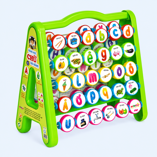 Bảng đa năng học chữ Antona được thiết kế theo phương pháp giáo dục sớm, giúp trẻ phát triển ngôn ngữ, tư duy và khả năng ghi nhớ ngay từ những năm đầu đời.