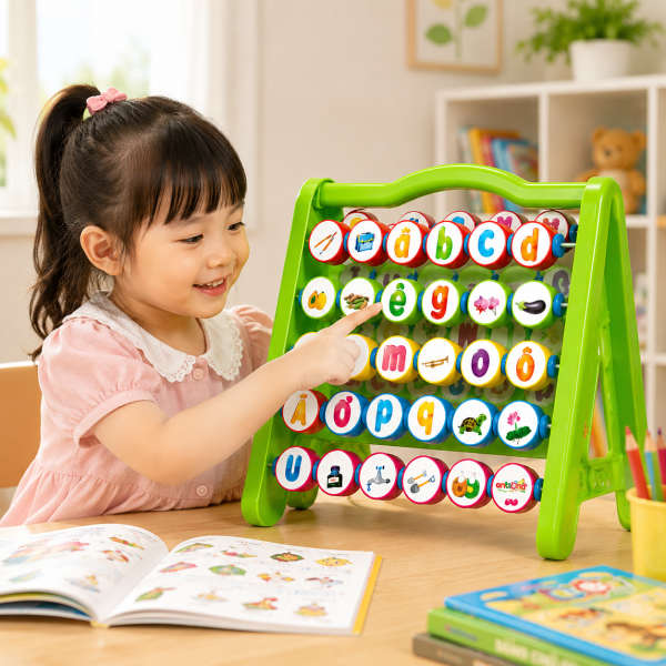 Bảng đa năng học chữ Antona là công cụ hỗ trợ bé nhận biết chữ cái, làm quen mặt chữ và xây dựng nền tảng vững chắc trước khi bước vào lớp 1.