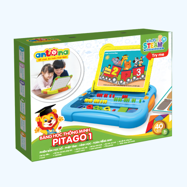 Bảng Học Thông Minh Pitago là công cụ học tập trực quan giúp trẻ làm quen với số học và hình học một cách tự nhiên. Thông qua các hoạt động nhận biết số, phép tính cơ bản và hình khối, bé phát triển tư duy logic, khả năng phân tích và giải quyết vấn đề ngay từ những năm đầu đời. Sản phẩm phù hợp cho trẻ mầm non và tiểu học, hỗ trợ xây dựng nền tảng toán học vững chắc.