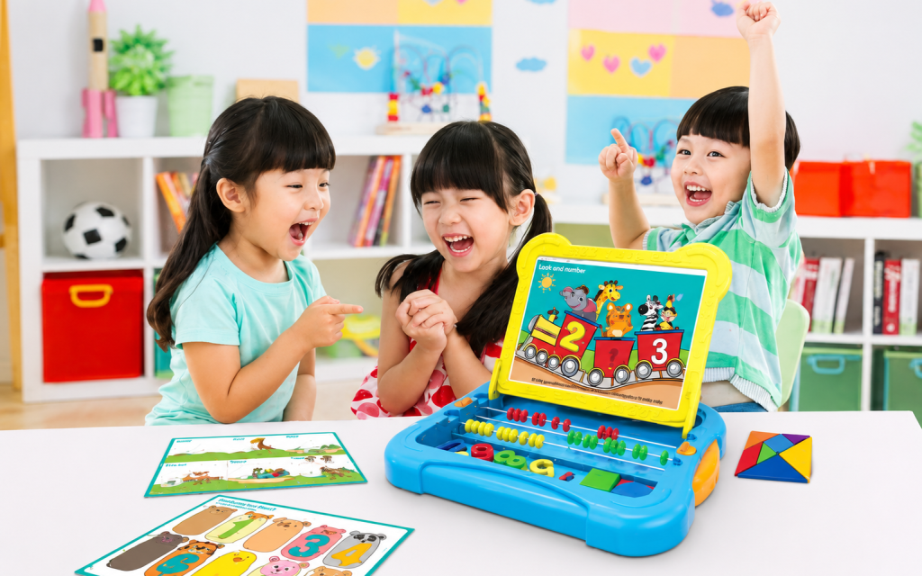 Không cần chuẩn bị nhiều tài liệu học tập, cha mẹ có thể dễ dàng cùng con học số học và hình học với Bảng Học Thông Minh Pitago. Các bài học được thể hiện trực quan, dễ hiểu giúp việc tương tác giữa bố mẹ và bé trở nên hiệu quả hơn. Đây là lựa chọn lý tưởng cho những gia đình muốn tăng thời gian học tập chất lượng cùng con.