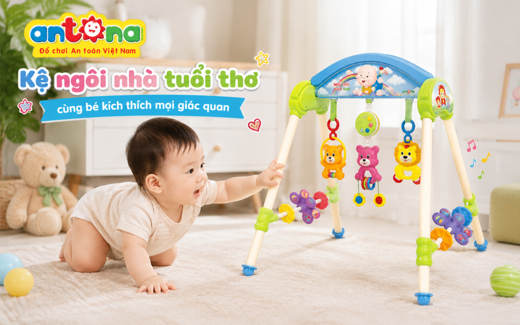 Kệ Chữ A Antona – Ngôi Nhà Tuổi Thơ có kết cấu vững chắc, lắp ráp đơn giản và dễ dàng vệ sinh, mang đến không gian vui chơi an toàn cho bé mỗi ngày.