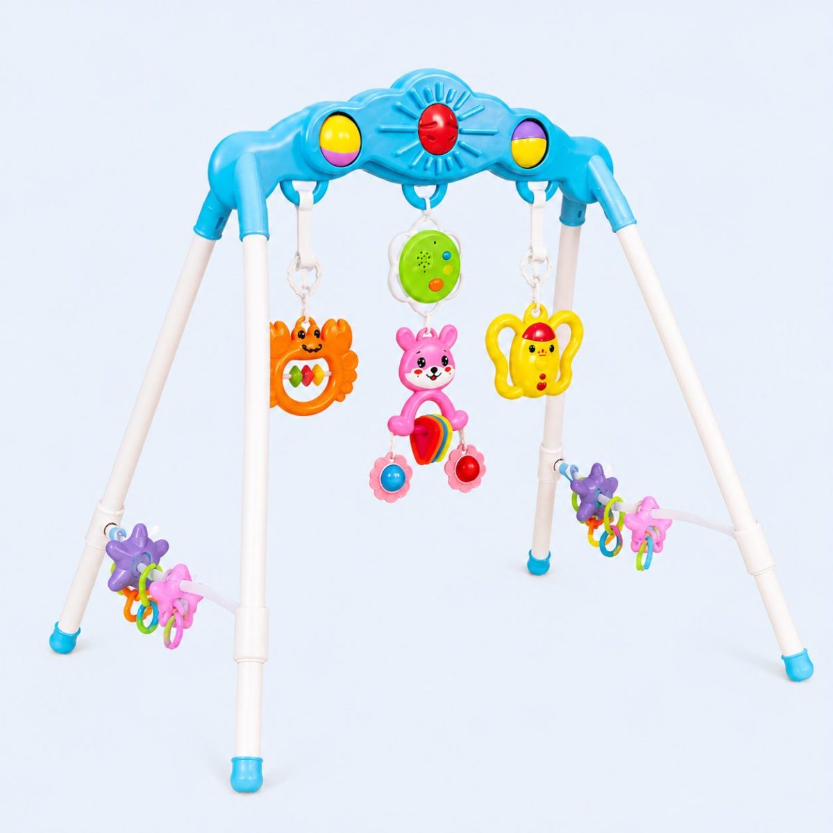 Kệ chữ A Antona - Mặt Trời Của Bé Phiên Bản Âm Thanh 2 Kệ chữ A Antona – Mặt Trời Của Bé hỗ trợ bé tập với, đập, cầm nắm đồ chơi, kích thích phát triển trí não, giác quan và khả năng vận động ngay từ những tháng đầu.