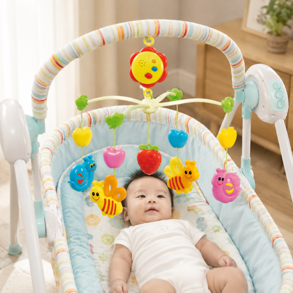Kệ Treo Nôi Antona - Khu Vườn Của Bé được làm từ nhựa nguyên sinh an toàn, bo tròn các chi tiết, phù hợp sử dụng cho trẻ từ 3 tháng tuổi.