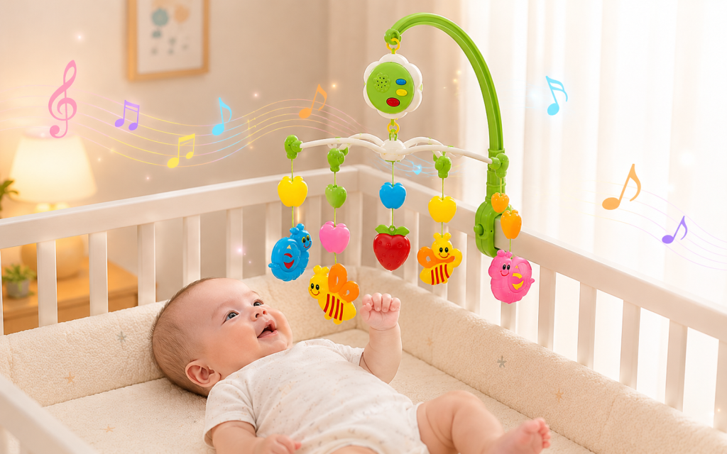 Thiết kế kẹp chắc chắn giúp Kệ Treo Nôi Antona - Khu Vườn Của Bé dễ dàng gắn trực tiếp lên thành nôi mà không cần dụng cụ hỗ trợ.