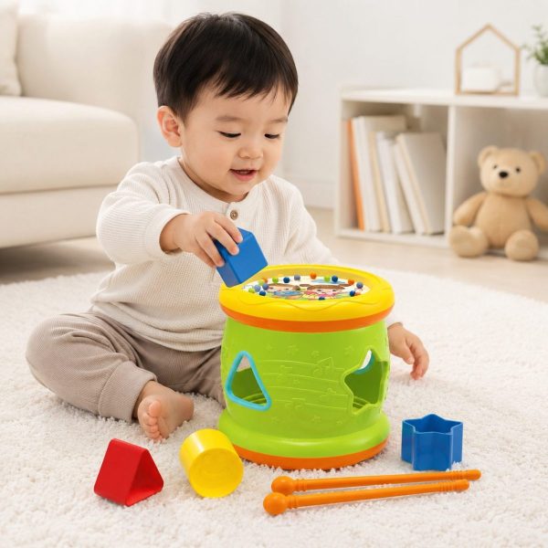 Trống thả hình Antona giúp bé vừa chơi vừa học nhận biết hình khối, màu sắc, phát triển tư duy và rèn luyện kỹ năng vận động tinh ngay từ những năm đầu đời.