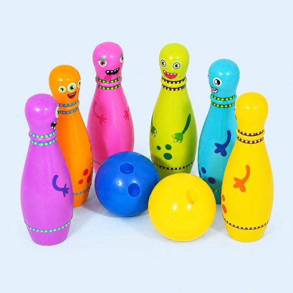 Bowling Antona – Bộ đồ chơi ném bowling cho bé gồm 6 ky và 2 bóng, giúp rèn luyện vận động, phản xạ và khả năng phối hợp tay mắt. Sản phẩm được làm từ nhựa nguyên sinh an toàn, phù hợp cho trẻ từ 2 tuổi.