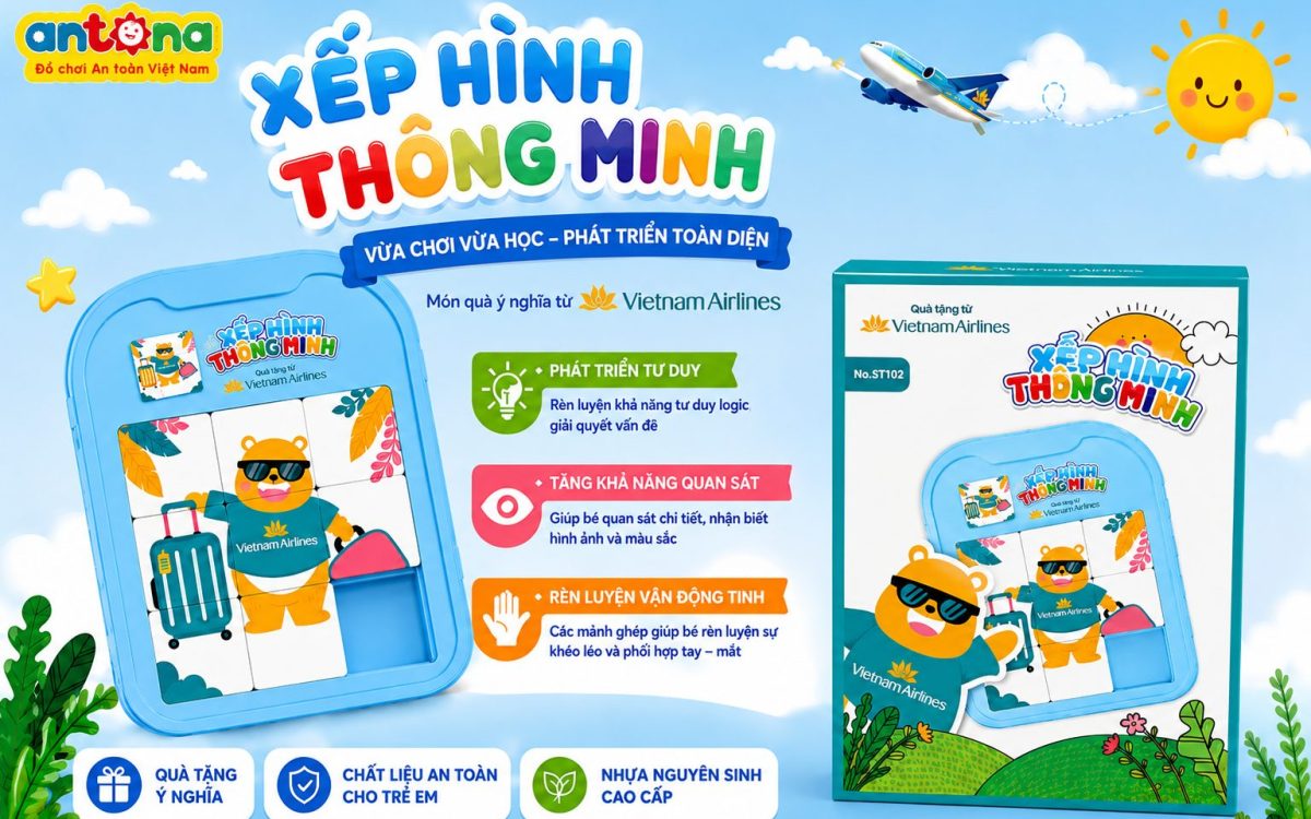 Bộ Xếp Hình Thông Minh Antona là đồ chơi giáo dục chất lượng cao, giúp trẻ rèn luyện kỹ năng tư duy, tăng khả năng tập trung và khám phá thế giới qua từng mảnh ghép.
