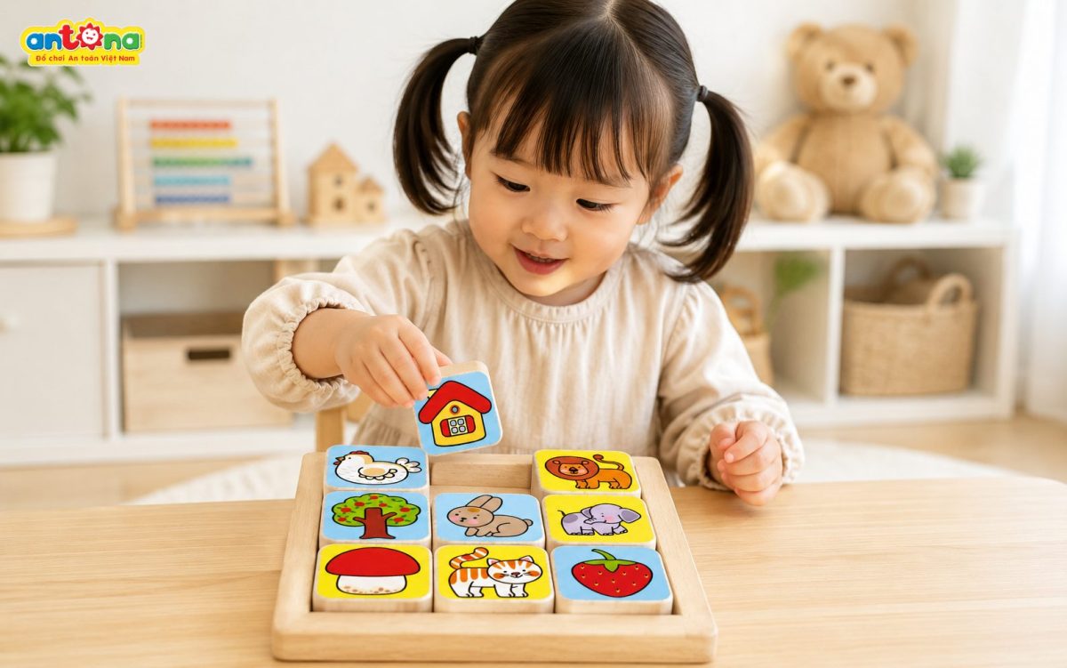 Đồ chơi tìm cặp đôi Antona là sản phẩm quà tặng khuyến mại có thể thiết kế theo yêu cầu, in logo và nhận diện thương hiệu doanh nghiệp. Món quà kết hợp giữa giáo dục và giải trí, góp phần nâng cao trải nghiệm khách hàng và gia tăng giá trị thương hiệu.