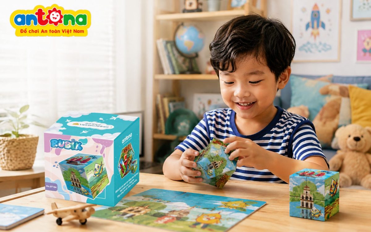 Hình ảnh Khối Rubik Antona với thiết kế màu sắc nổi bật, chất liệu bền đẹp và khả năng in ấn nhận diện thương hiệu. Sản phẩm quà tặng doanh nghiệp độc đáo, mang đến trải nghiệm vừa học vừa chơi, giúp doanh nghiệp tạo dấu ấn với khách hàng và đối tác.