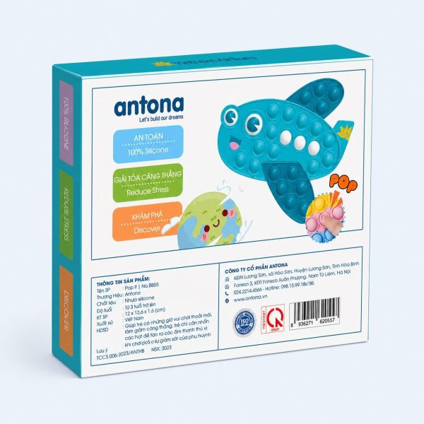 Bộ sản phẩm Popit Antona gồm đồ chơi và hộp đóng gói chuyên nghiệp, mang đến giải pháp quà tặng doanh nghiệp chất lượng cao. Thiết kế đẹp mắt, bền bỉ, phù hợp in logo và xây dựng hình ảnh thương hiệu.