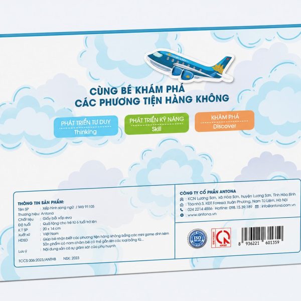Bộ Xếp Hình Song Ngữ Antona được thiết kế từ chất liệu an toàn, bền đẹp, mang đến cho bé trải nghiệm lắp ghép sáng tạo, rèn luyện khả năng tập trung, ghi nhớ và phản xạ ngôn ngữ.