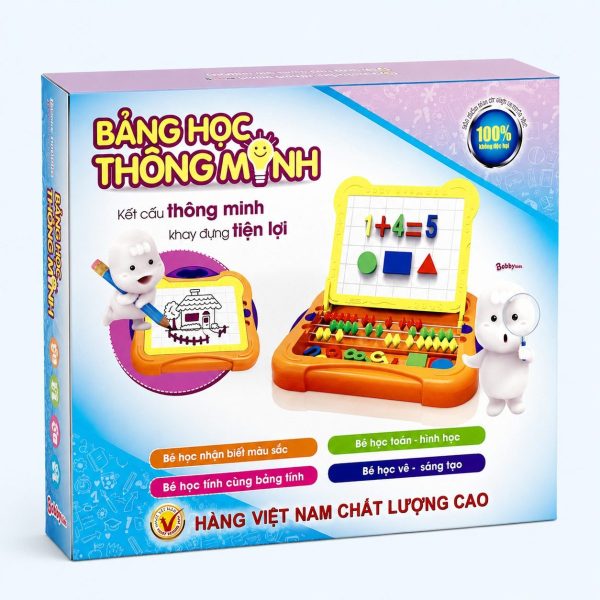 Quà tặng doanh nghiệp Bảng Học Thông Minh Antona tích hợp bảng từ, bàn tính và bộ hình học, hỗ trợ phát triển tư duy toán học, khả năng quan sát và kỹ năng vận động tinh cho trẻ từ 3 tuổi.