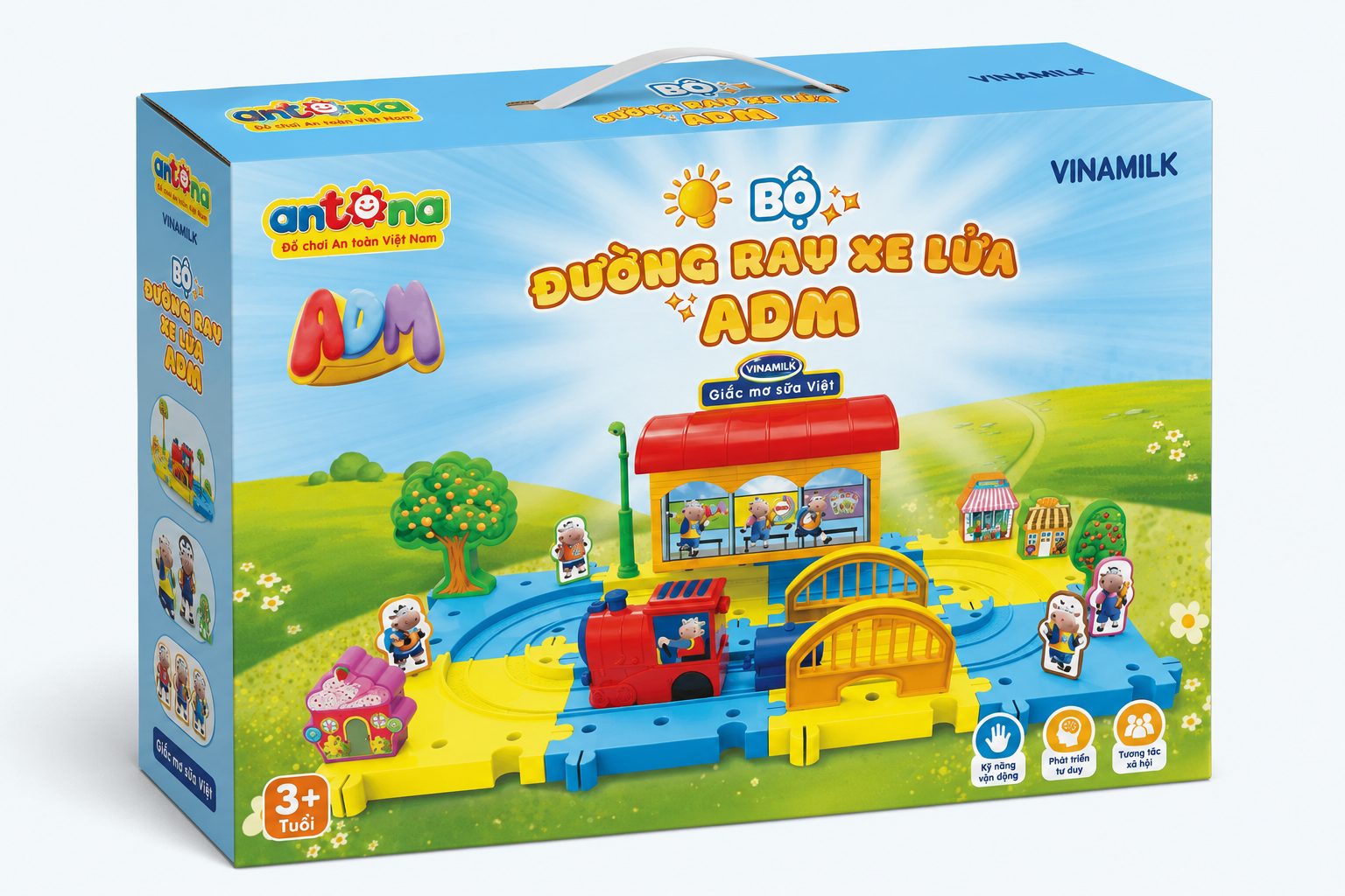 Quà Tặng Bộ Đường Ray Xe Lửa Antona 2 Lựa chọn Quà Tặng Bộ Đường Ray Xe Lửa Antona giúp doanh nghiệp tạo dấu ấn với khách hàng thông qua sản phẩm đồ chơi giáo dục an toàn, bền đẹp và mang giá trị sử dụng lâu dài.