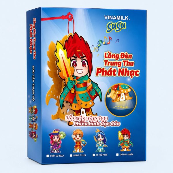 Hình ảnh quà tặng đèn lồng phát nhạc Antona nổi bật với thiết kế bắt mắt, hỗ trợ phát triển tư duy sáng tạo, tăng khả năng khéo léo và tạo niềm vui cho bé khi tự tay lắp ráp.