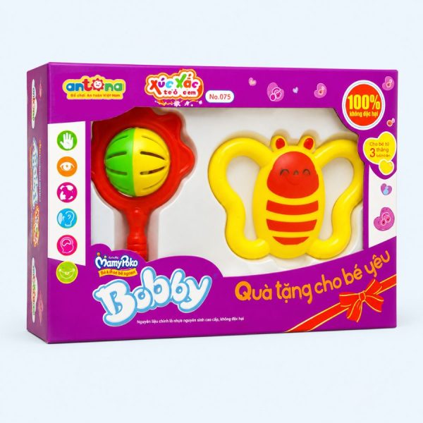 Quà tặng xúc xắc Antona 5 Bộ quà tặng xúc xắc Antona gồm nhiều mẫu xúc xắc ngộ nghĩnh, hỗ trợ kích thích thị giác, thính giác và khả năng cầm nắm, phù hợp cho các chương trình marketing và chăm sóc khách hàng.