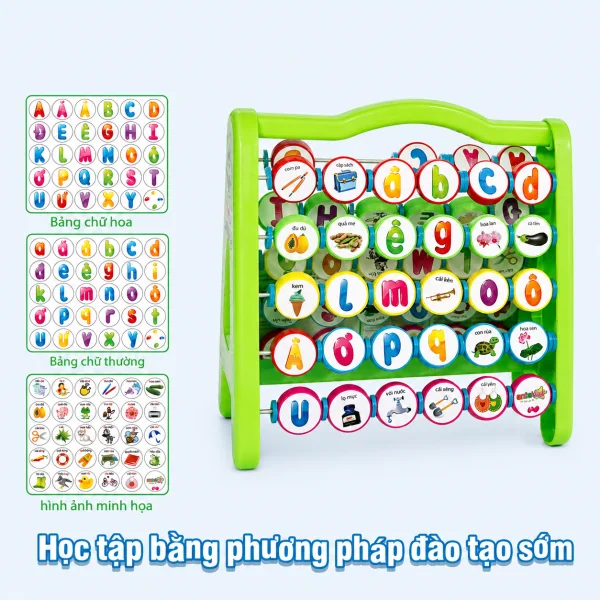 Với thiết kế xoay lật trực quan, Bảng đa năng học chữ Antona mang đến trải nghiệm học tập thú vị, giúp bé vừa vui chơi vừa tiếp thu kiến thức hiệu quả.