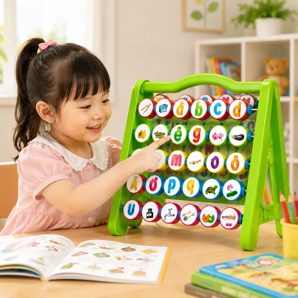 Bảng đa năng học chữ Antona là công cụ hỗ trợ bé nhận biết chữ cái, làm quen mặt chữ và xây dựng nền tảng vững chắc trước khi bước vào lớp 1.